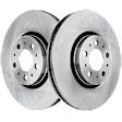 Front, Driver and Passenger Side Brake Discs, Plain Surface, Vented, For Models with 316mm Front Disc