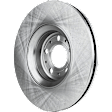 Front, Driver and Passenger Side Brake Discs, Plain Surface, Vented, For Models with 316mm Front Disc