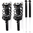 Front and Rear, Driver and Passenger Side Shock and Fully Loaded Strut