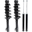 Front and Rear, Driver and Passenger Side Shock and Fully Loaded Strut