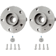 Front, Driver and Passenger Side Wheel Hub, 5 Lugs, With Bearing