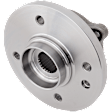 Front, Driver and Passenger Side Wheel Hub, 4 Lugs, With Bearing, 1.6L, 4Cyl