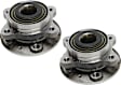 Front, Driver and Passenger Side Wheel Hub, 5 Lugs, With Bearing