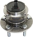 Rear, Driver and Passenger Side Wheel Hub, 5 Lugs, With Bearing, With Sensor