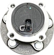 Rear, Driver and Passenger Side Wheel Hub, 5 Lugs, With Bearing, With Sensor