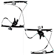 Front, Driver and Passenger Side Window Regulators, Power, Without Motor, A3 Body
