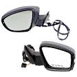 Driver and Passenger Side Mirror, Power Adjust, Heated, Manual Folding, Paintable, In-housing Signal Light, No Memory, No Puddle Light, No Auto-Dim, No Blind Spot Feature