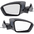 Driver and Passenger Side Mirrors, Power Adjust, Manual Folding, Heated, Paintable, In-housing Signal Light, No Memory, No Puddle Light, No Auto-Dimming, No Blind Spot Feature