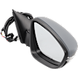 Driver and Passenger Side Mirror, Power Adjust, Heated, Power Folding, Paintable, In-housing Signal Light, No Memory, No Puddle Light, No Auto-Dim, No Blind Spot Feature