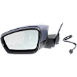 Driver and Passenger Side Mirrors, Power Adjust, Manual Folding, Heated, Paintable, In-housing Signal Light, No Memory, No Puddle Light, No Auto-Dimming, No Blind Spot Feature