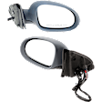 Sedan Driver and Passenger Side Mirror, Power Adjust, Heated, Manual Folding, Paintable, In-housing Signal Light, No Memory, With Puddle Light, No Auto-Dim, No Blind Spot Feature