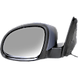 Driver and Passenger Side Mirrors, Power Adjust, Manual Folding, Heated, Paintable, In-housing Signal Light, No Memory, No Puddle Light, No Auto-Dimming, No Blind Spot Feature