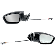 Sedan Driver and Passenger Side Mirror, Manual Adjust, Non-Heated, Manual Folding, Textured Black, No Signal Light, No Memory, No Puddle Light, No Auto-Dim, No Blind Spot Feature