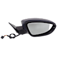 Driver and Passenger Side Mirrors, Power Adjust, Manual Folding, Heated, Paintable, In-housing Signal Light, No Memory, No Puddle Light, No Auto-Dimming, No Blind Spot Feature