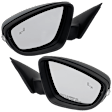 Driver and Passenger Side Mirror, Power Adjust, Heated, Manual Folding, Paintable, In-housing Signal Light, With Memory, No Puddle Light, No Auto-Dim, With Blind Spot Detection in Glass