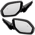 Driver and Passenger Side Mirror, Power Adjust, Heated, Manual Folding, Paintable, In-housing Signal Light, No Memory, No Puddle Light, No Auto-Dim, With Blind Spot Detection in Glass