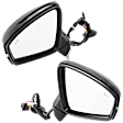 Driver and Passenger Side, Mirrors, Power Adjust, Heated, Manual Folding, Paintable, In-glass Signal Light, No Memory, No Puddle Light, No Auto-Dimming, with Blind Spot Detection in Glass