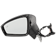 Driver and Passenger Side, Mirrors, Power Adjust, Heated, Manual Folding, Paintable, In-glass Signal Light, No Memory, No Puddle Light, No Auto-Dimming, with Blind Spot Detection in Glass