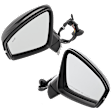 2020 Volkswagen Tiguan - Driver and Passenger Side Mirror, For Models With Lane Change Assist, Power Adjust, Heated, Paintable, Manual Folding, In-glass and In-housing Signal Light, With Blind Spot Detection in Glass, No Memory, No Puddle Light, No Auto-Dimmi