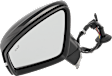 2020 Volkswagen Tiguan - Driver and Passenger Side Mirror, For Models With Lane Change Assist, Power Adjust, Heated, Paintable, Manual Folding, In-glass and In-housing Signal Light, With Blind Spot Detection in Glass, No Memory, No Puddle Light, No Auto-Dimmi