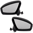 Driver and Passenger Side Mirrors, Power Adjust, Power Folding, Heated, Paintable, In-housing Signal Light, With memory, With Puddle Light, No Auto-Dimming, With Blind Spot Detection in Glass
