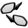 Driver and Passenger Side Mirrors, Power Adjust, Manual Folding, Heated, Paintable, In-Housing Signal Light, With Memory, No Puddle Light, No Auto-Dimming, With Blind Spot Detection in Glass
