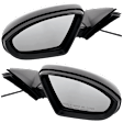 2019 Volkswagen Jetta - Driver and Passenger Side Mirror, Power Adjust, Heated, Paintable, Manual Folding, No Signal Light, No Blind Spot Feature, Without Memory Recall, No Puddle Light, No Auto-Dimming