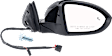 Driver and Passenger Side Mirror, Power Adjust, Heated, Manual Folding, Paintable, No Signal Light, No Memory, No Puddle Light, No Auto-Dim, With Blind Spot Detection in Glass