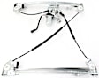 Extended Cab Pickup Front, Driver and Passenger Side Power Window Regulator, With Motor