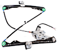 Hatchback Front, Driver and Passenger Side Power Window Regulator, With Motor