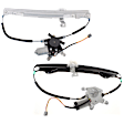 Rear, Driver and Passenger Side Power Window Regulator, With Motor