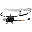 Rear, Driver and Passenger Side Power Window Regulator, With Motor