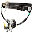 Rear, Driver and Passenger Side Power Window Regulator, With Motor