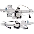 Rear, Driver and Passenger Side Power Window Regulator, With Motor