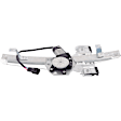 Rear, Driver and Passenger Side Power Window Regulator, With Motor