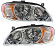 2002 Kia Spectra - Driver and Passenger Side Halogen Headlight, With bulb(s), OE Replacement, Sedan