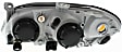 2002 Kia Spectra - Driver and Passenger Side Halogen Headlight, With bulb(s), OE Replacement, Sedan
