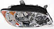 2002 Kia Spectra - Driver and Passenger Side Halogen Headlight, With bulb(s), OE Replacement, Sedan