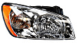 Driver and Passenger Side Halogen Headlight, With bulb(s), OE Replacement, Sedan