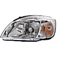 Driver and Passenger Side Halogen Headlight, With bulb(s), OE Replacement, CAPA Certified