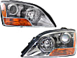 Driver and Passenger Side Headlights, with Bulbs, Halogen, Production Date To April 22, 2008