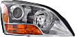 Driver and Passenger Side Headlights, with Bulbs, Halogen, Production Date To April 22, 2008