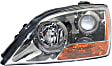 Driver and Passenger Side Headlights, with Bulbs, Halogen, Production Date To April 22, 2008
