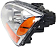 Driver and Passenger Side Headlights, with Bulbs, Halogen, Production Date To April 22, 2008