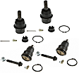 SET-K6664-F Front, Driver and Passenger Side, Upper and Lower Ball Joint Problem Solver Series