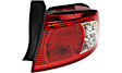 Driver and Passenger Side, Outer Halogen Tail Light, With bulb(s), OE Replacement