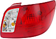 Driver and Passenger Side Halogen Tail Light, With bulb(s), OE Replacement, CAPA Certified