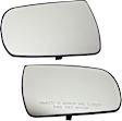 Driver and Passenger Side Mirror Glass, Heated, No Blind Spot Feature, Backing Plate Included