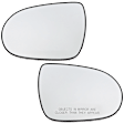 2016 Kia Sorento - Mirror Glass Driver and Passenger Side, Heated, No Blind Spot Feature, No Signal Light, Backing Plate Included