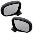 Driver and Passenger Side Mirror, Power Adjust, Heated, Manual Folding, Paintable, In-housing Signal Light, No Memory, No Puddle Light, No Auto-Dim, With Blind Spot Detection in Glass